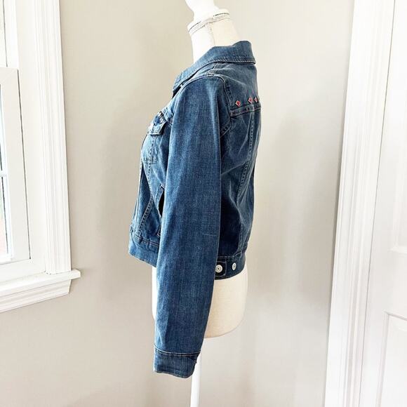 Levi's Red Studded Trucker Denim Jacket - Picture 4 of 8